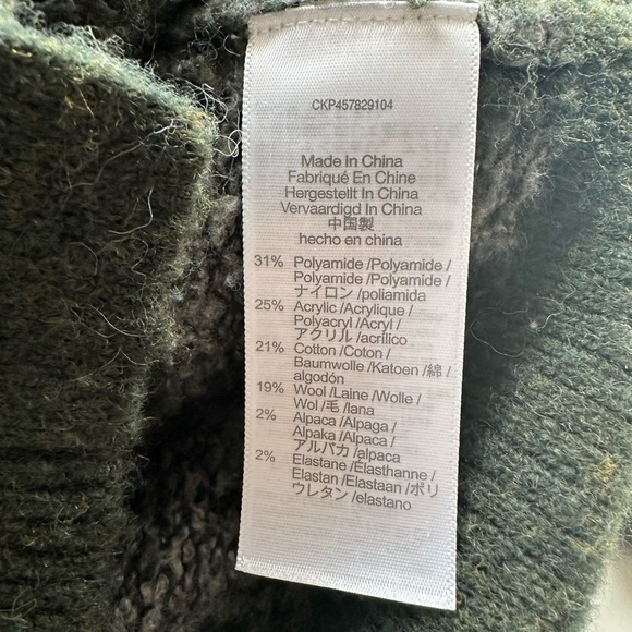 Madewell Allston Houndstooth Double-button Wool Blend Oversized Cardigan Sweater - Picture 8 of 13